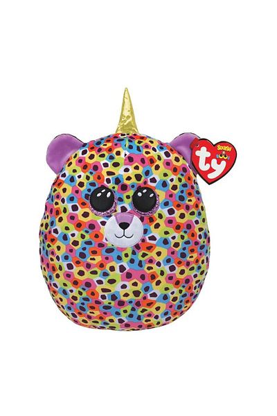 TY Beanie Boos TY Giselle إسفنجة منقوشة بنقشة الفهد متعددة الألوان 25 سم