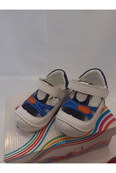 Flubber white baby boy first step shoes