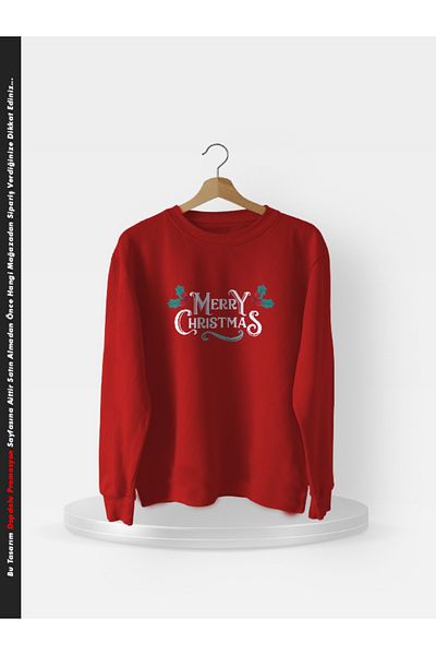dopdolu promosyon New Year's Design Printed 100% Cotton Two Thread Crew Neck Sweatshirt