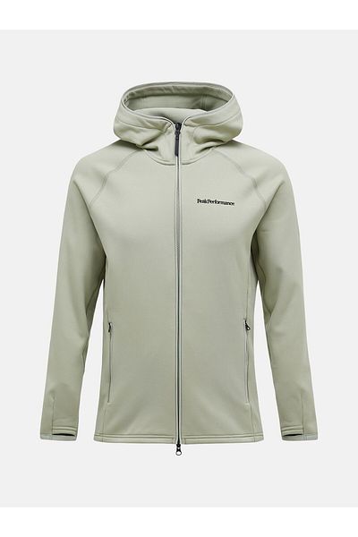 Peak Performance M Chill Light Zip Hood Fleece Limit Green G77250130-30179