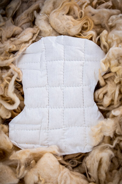 Woolly Well Yıkanmamış Koyun Yünü Dolgulu Standart Beden Unisex Dizlik Ve Dir...