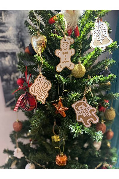 nerisdesign Ornament pentru brad de Crăciun Ginger 4 bucăți