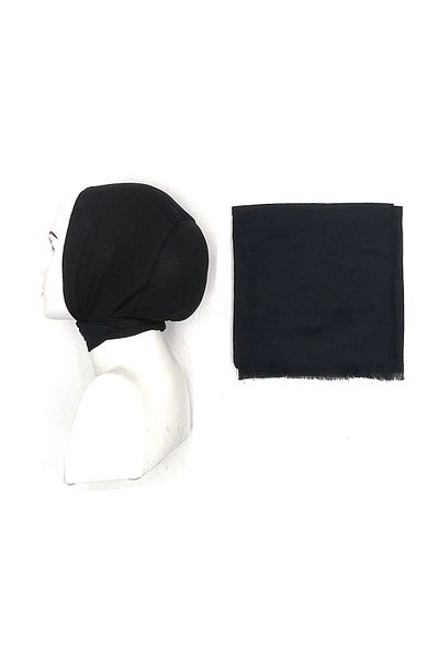 nazipek Set of 2 Bone Flame Scarf Set Gift Dowry Box Ready to Use 100x100 cm