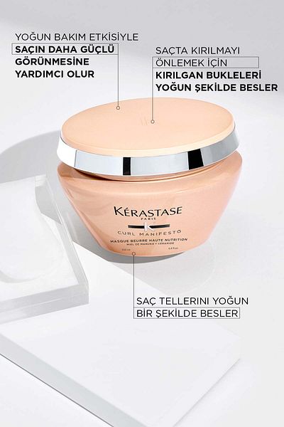 Kerastase Curl Manifesto Intensive Moisturizing and Nourishing Hair Care Mask for Curly Hair 200 ml