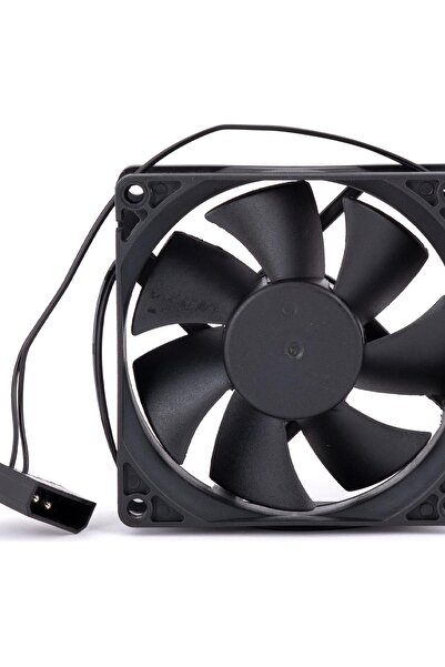 WOZLO 8cm Kasa Fanı Siyah 80*80*25mm Kasa Soğutucu Fan Sessiz