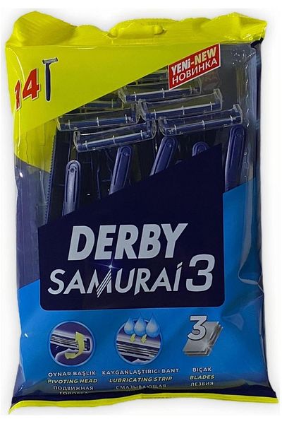 Derby Samurai 3 Blades 14 Pieces (K)