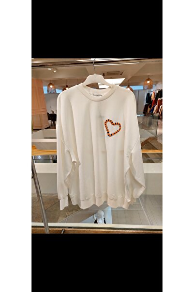 Puane Світшот з вишивкою у вигляді серця 10341