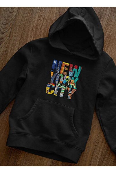 SILATU Φούτερ με κουκούλα με 2 κλωστές New York