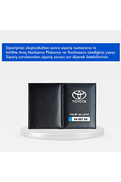 otopleksi Araç Marka Logolu İsme Kişiye Özel Ruhsat Kabı Oto Ruhsat Kabı