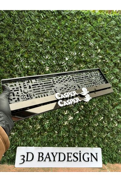 3dbaydesign CASPER PLEKSİ PLAKALIK 2 ADET BÜYÜK