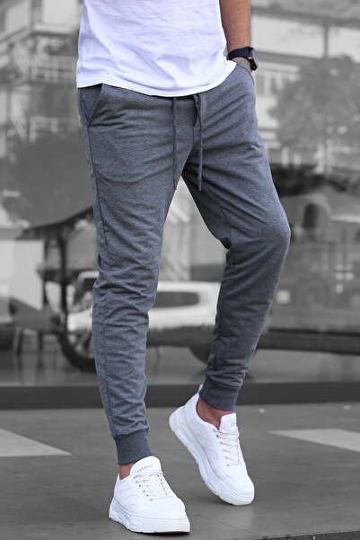 Madmext Ανδρική αθλητική φόρμα Anthracite με ελαστικά πόδια 4821