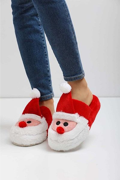 STOCON Noeby Crăciun Papuci de casă Crăciun Anul Nou Furry Inside