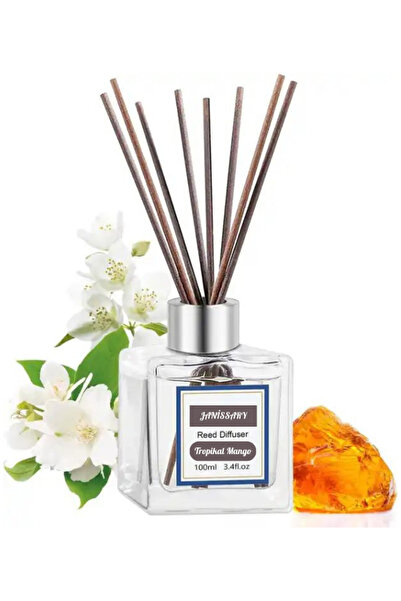 Janissary Tropikal Mango - Mango Mucizesi Kare Bambu Çubuklu Oda Kokusu 100ml