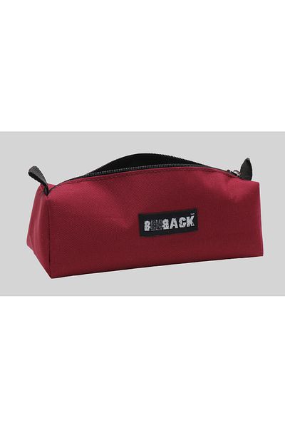 BBACK Pencil Box Single Compartment Triangle Claret Red