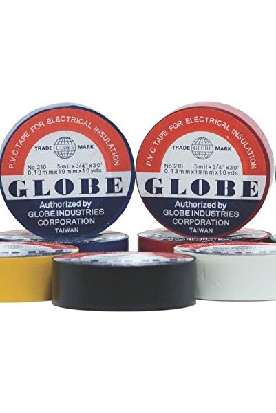 Globe 19Mm Pvc Elektrik Izole Bant Izolasyon Bandı,Globe Bant Siyah,İzole Bant Globe,Elektrik Bantı