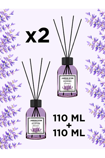 JARDIN D'OR LAVENDER REED DIFFUSER 2'Lİ SET (LAVANTA ÇUBUKLU ODA KOKUSU)
