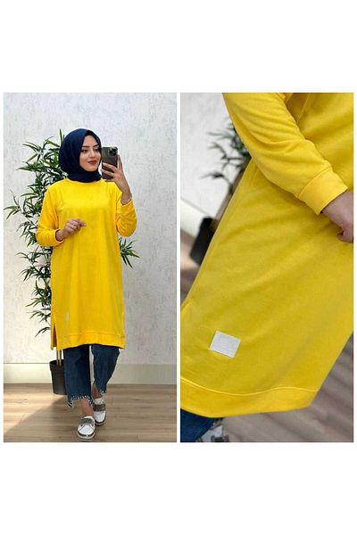 azzebutik 8420 MEVA TUNIC K25 YELLOW
