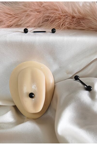 Bylin %100 316 L Cerrahi Çelik Jüpiter Dil Piercingi - Bar Uzunluğu 16 mm - 1...