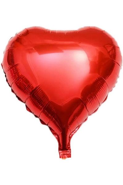 SURPRISE PARTY STORE Red Color Heart Foil Balloon 1 Piece 18 Inch 45 Cm Birthday Party Entertainment Celebration Organization