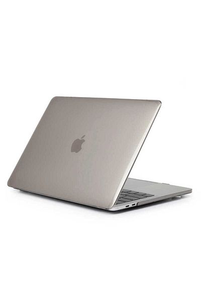 Enci store ابل ماك بوك اير M1 13.3 بوصة - غطاء كريستالي رمادي Zore MSoft