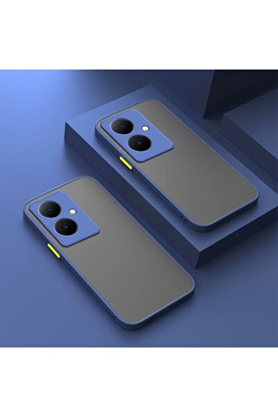 Rivor V29 Lite 5G Uyumlu Kılıf 3d Kamera Korumalı Buzlu Kenarları Renkli Sert...