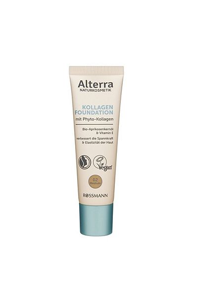 Alterra Vegan Collagen Foundation with Vitamin E - No.02 Medium - 30 ml