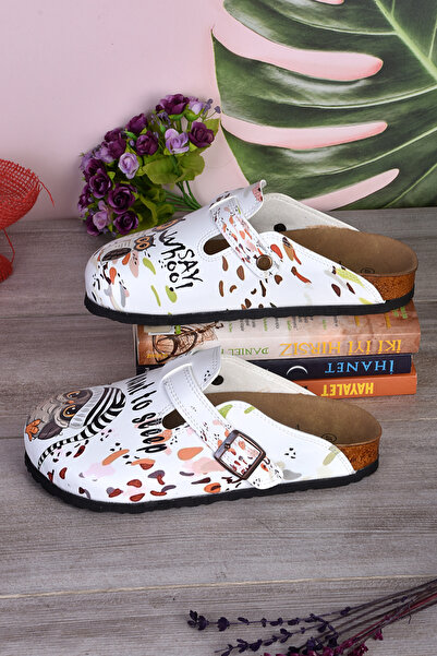 DOGİYE 8014 Sabo Slippers with I Want To Sleep Written