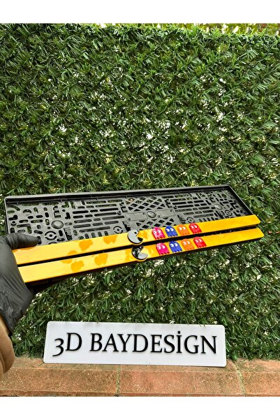 3dbaydesign Pac-man Pleksi Plakalık 2 Adet Büyük