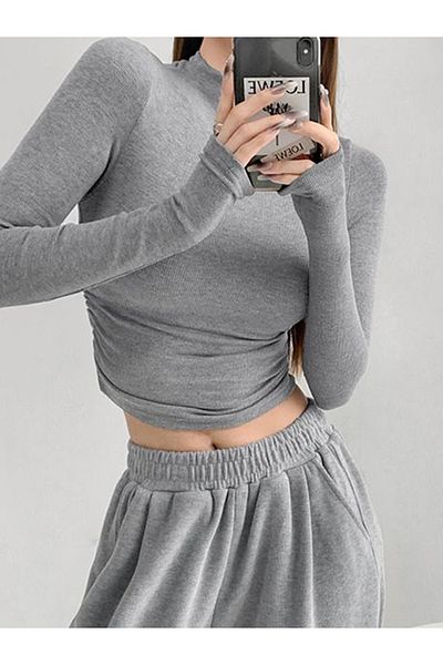 JamaisVu Stand Collar Rubber Detailed Bodysuit