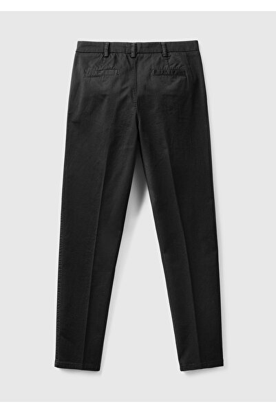 United Colors of Benetton Kadın Siyah Elastanlı Basic Chino Pantolon