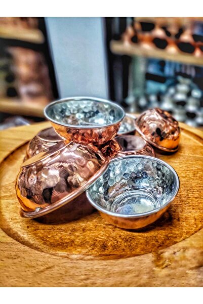 GÜR BAKIR Copper Jam Bowl Joker Sauce Bowl 4 Pieces