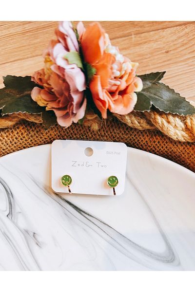 Yeşim Aksesuar Girls' Earrings with Non-Hole Compression Clips