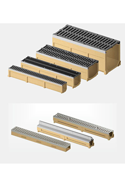 QUANTUM DİZAYN 13 CM GENİŞLİK 20 CM DERİNLİK 100 CM UZUNLUK ÇITALI POLİMER KANAL