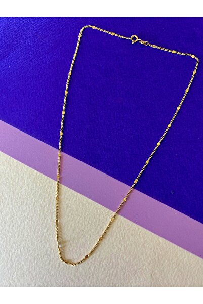 JEICON ATELIER Rose Renk 45 Cm Pullu Zincir Kolye