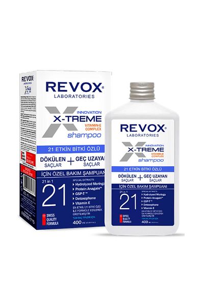 Revox X-Treme 21 Effective Plant Extract Shedding Hair Shampoo - 400 ml