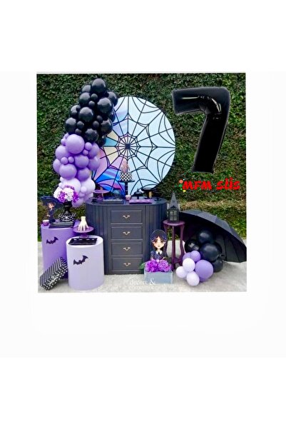 MFM Σετ μπαλόνι αλυσίδα γενεθλίων με θέμα την Τετάρτη 7 ετών 100 εκ