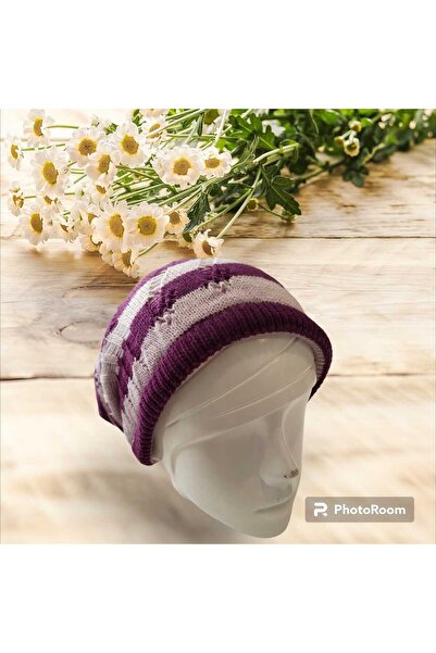 Betülce БЕТУЛЬЦЕ ВОВНЯНА РИБАЛЬСЬКА МОДЕЛЬ ЖІНОЧА ШАПКА ДВОШАРОВА 2 КОЛЬОРІВ