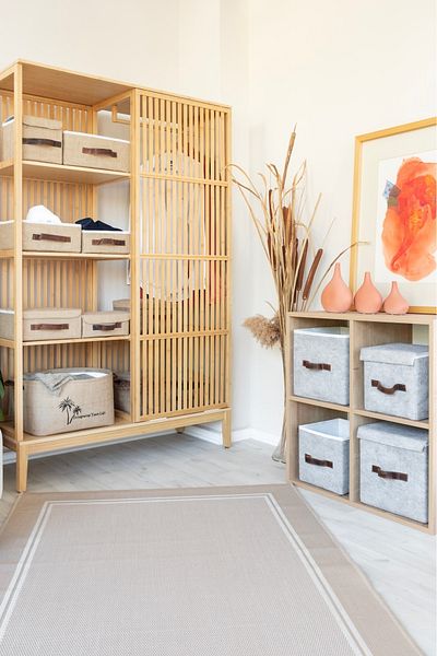 Art Bee Jute In-Cabinet Organizer Jewelry, Makeup, Bathroom, Office Organizer Storage Box Organizer 26x20x10 cm