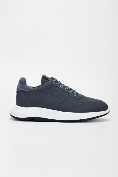 Valmenti Erkek Gri Hakiki Deri Sneakers & Spor Ayakkabı