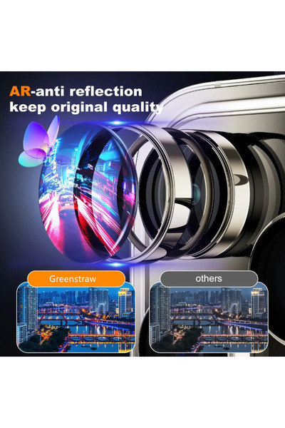 Musal Iphone 14 Pro Max Cl-07 Camera Tempered Glass Lens Protector