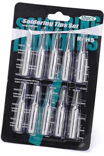 Wellhise M-10 900M Tipi Uç Seti 10'lu Havya Ucu Seti 10'lu Paket