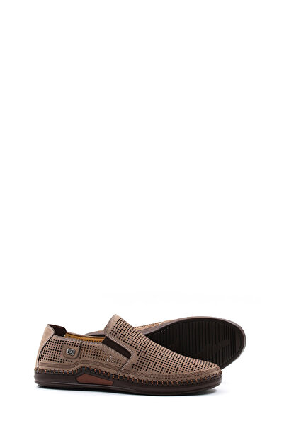 TUGERDİ Genuine Nubuck Leather Sand Light Sole Men's Casual Shoes TG091261311213
