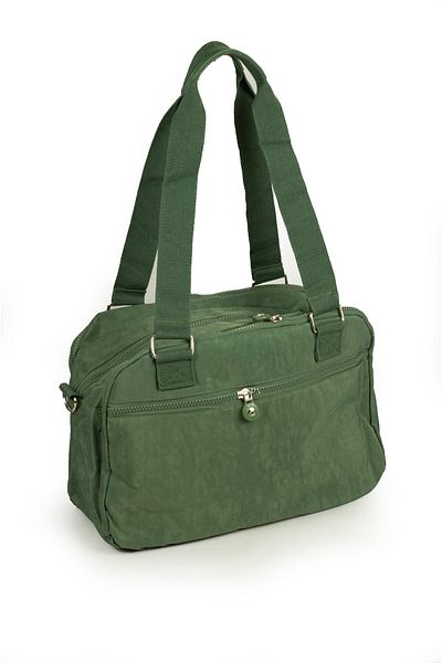 İMAKS 571 Crinkle/Clinker, țesătură importată, impermeabilă, cu mai multe compartimente, geantă de umăr de mână pentru poștaș, verde 9-5C