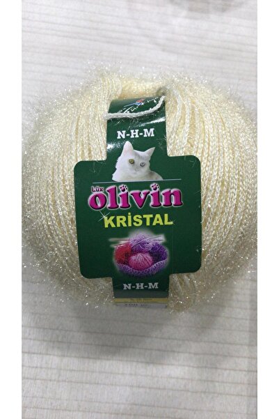 Olivin OLİVİN KRİSTAL YUMUŞAK SİMLİ İP 100GR. 1 ADET YENİ ÜRÜN 241 KREM