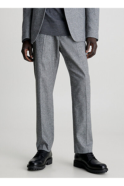 Calvin Klein Normal Bel Normal Paça Slim Fit Gri Erkek Pantolon K10K111713PTA
