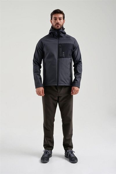 Exuma Palton softshell pentru bărbați antracit - 2011120