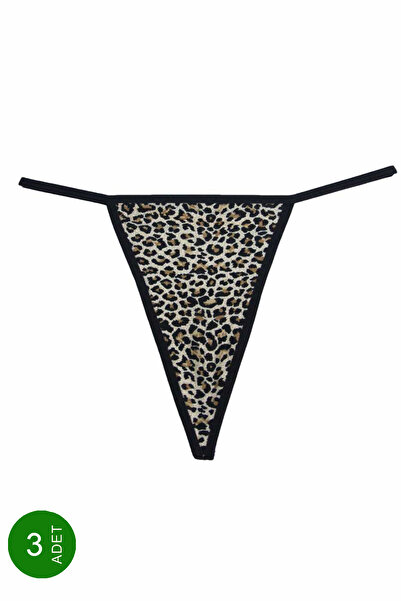 Şahinler 3 LÜ PAKET Likralı Tanga String MB3042