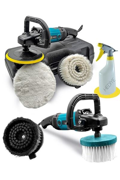 Nikadu Profesyonel Devirli Koltuk Halı Yıkama Pasta Cila Polisaj Makinesi Su ...