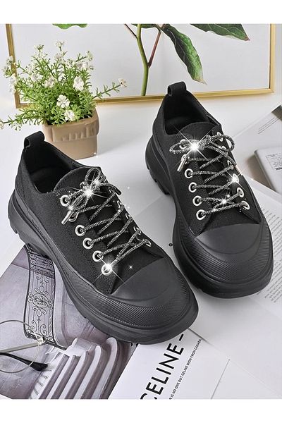Âlâ Atelier stone shoelaces crystal stone shoelaces