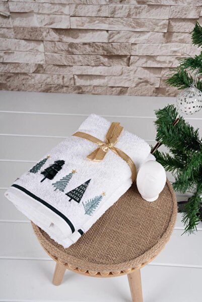 Baveno Pamuk İkili 40x70 Cm Nakışlı Havlu/Havlu Seti